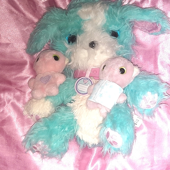 Scruff a Luvs Moose 2017 Blue PUPPY Dog + Pink Kitty Cat Stuffed Animal Plush - Picture 5 of 7